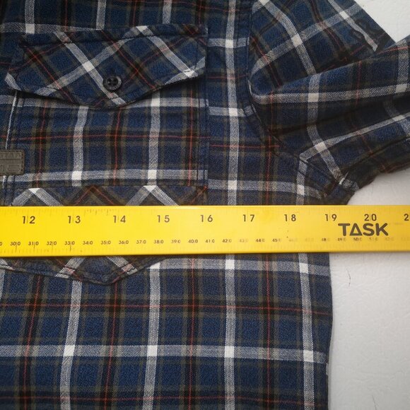 G-Star Raw Men's Size Medium Made in India Blue Plaid Button Front Shirt - Picture 11 of 13